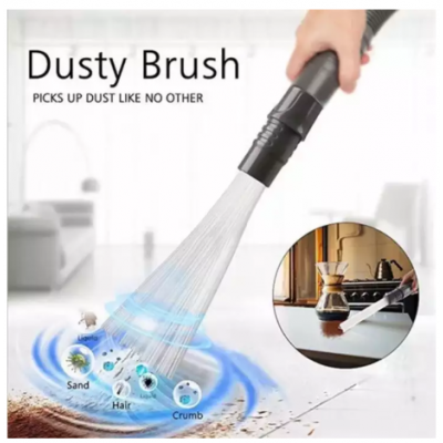 Universal Vacuum Attachment Dust Brush Small Suction Brush Tubes Cleaner Remover Tool Cleaning Brush for Air Vents Keyboards